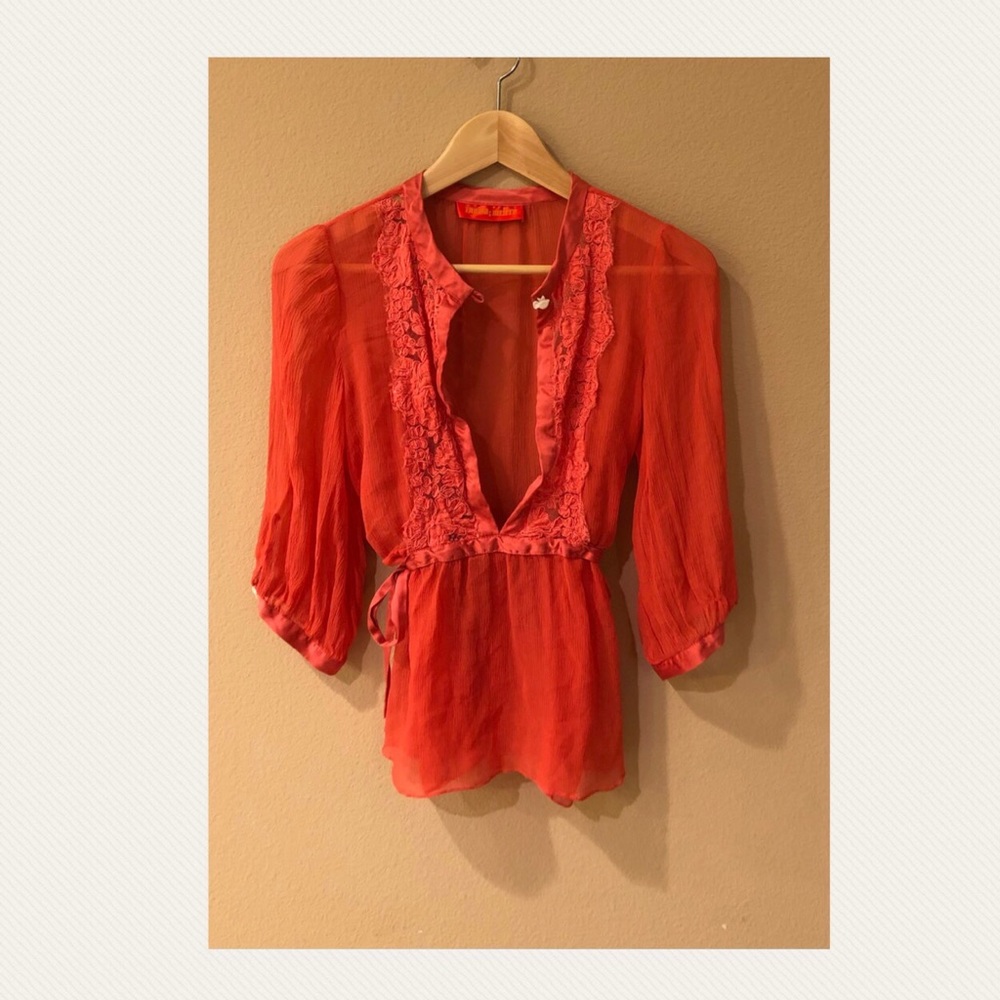 Ingwa melero silk top sz xs